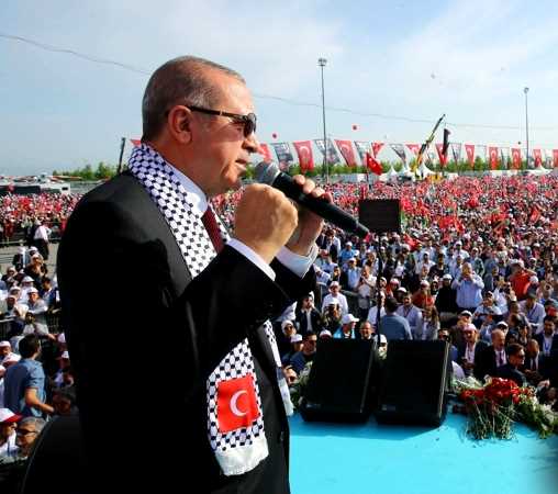 İstanbul'da Büyük Filistin Mitingi