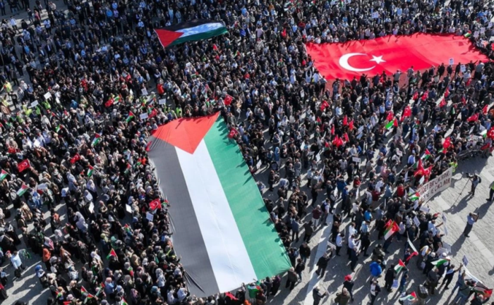 İstanbul’da Filistin’e destek yürüyüşü