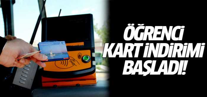 İstanbul'da Öğrenci kart indirimi başladı!