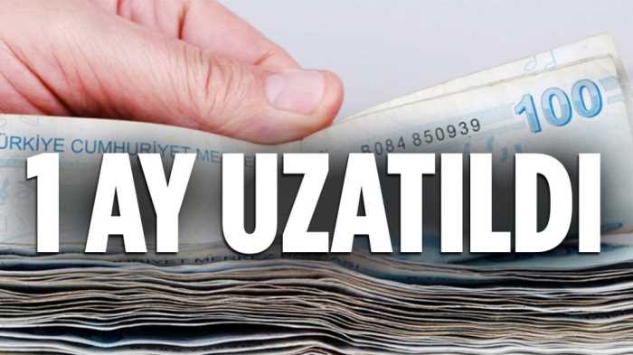 Kamu borçlarına yapılandırma için başvuru 1 ay uzatıldı