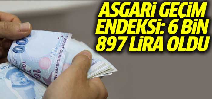 Kamu-Sen'e göre asgari geçim endeksi 6 bin 897 lira