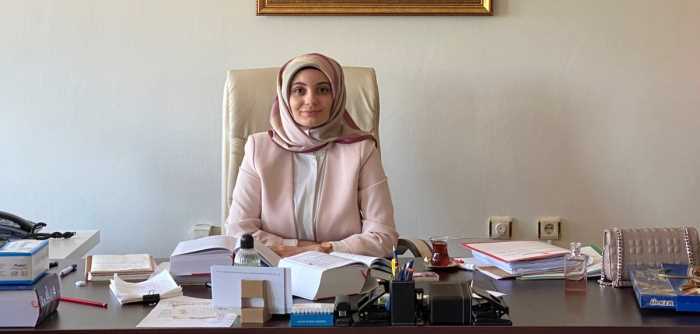 Kargı ilçesine atanan  Hakim Ümran Doymuş göreve başladı