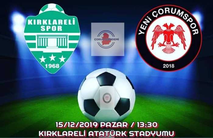Kırklarelispor - Yeni Çorumspor 