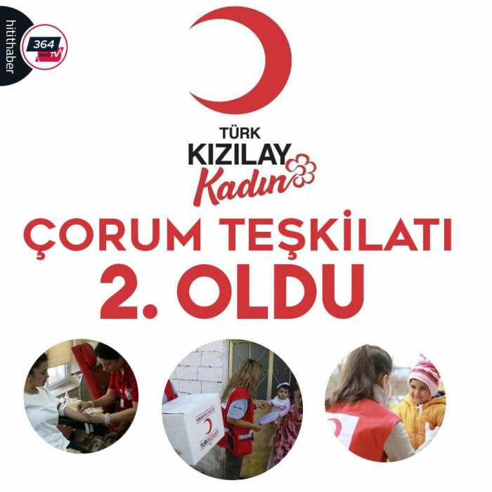 Kızılay Çorum Şubesi Türkiye İkincisi Oldu