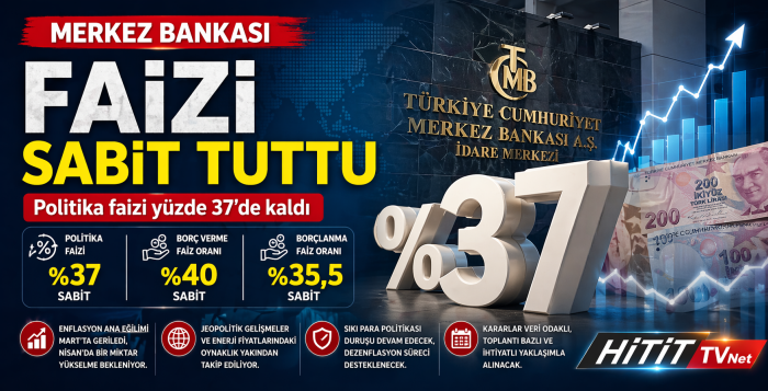 Merkez Bankası Faizi %37’de Sabit Tuttu!