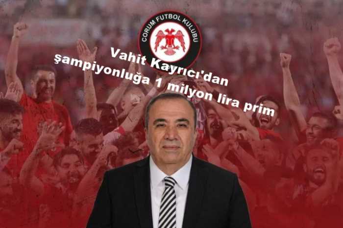 MHP'li Kayrıcı'dan Şampiyonluğa 1 Milyon Lira Prim Verecek