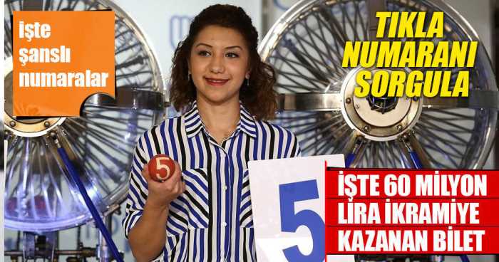 Milli Piyango çekilişi yapıldı