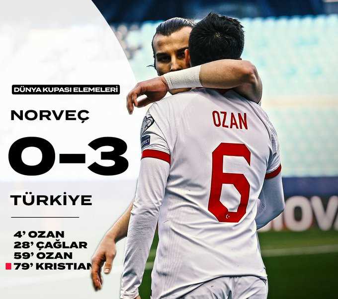 Milliler Hollanda sonrası Norveç'i dağıttı!