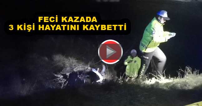 Minibüs Motosiklet  ile çarpıştı 3 ölü