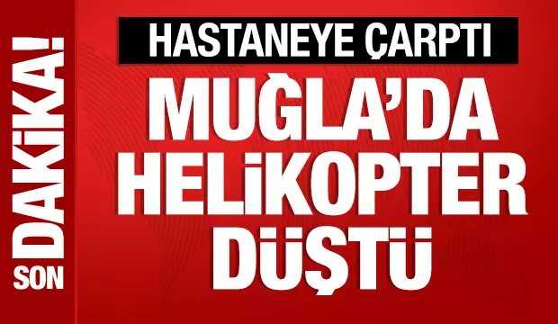 Muğla'da Ambulans Helikopter Düştü!