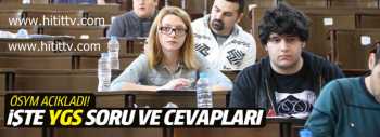 ÖSYM'de  İşte YGS soruları