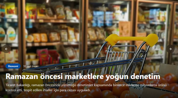 Ramazan öncesi marketlere yoğun denetim