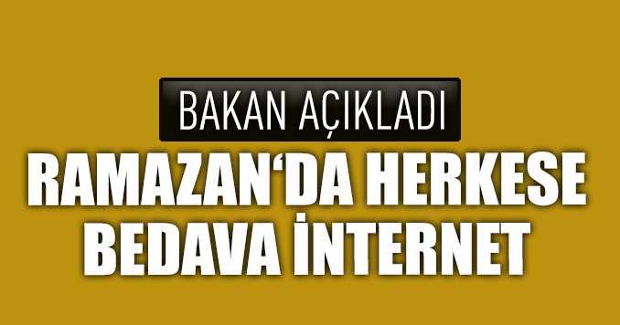 Ramazanda herkese 1 GB ücretsiz internet