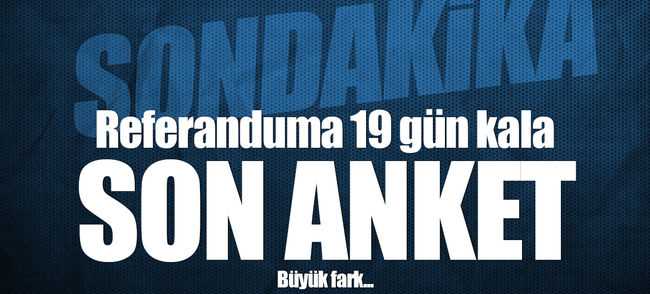 REFERANDUMA SON 19 KALA SEÇİM SONUCU