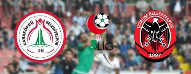 Şanlıurfa Karaköprü Belediye Spor - Çorum Belediyespor