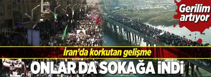 ŞİMDİ REJİM DESTEKÇİLERİDE SOKAĞA ÇIKTI