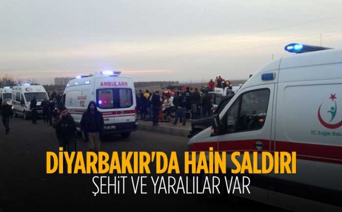 Sur ilçesinde polise saldırı