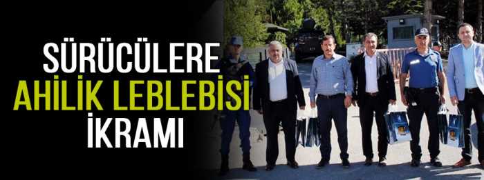Sürücülere Ahilik Leblebisi İkramı 