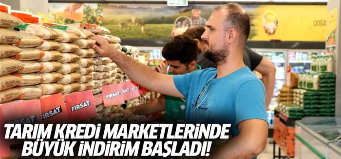 Tarım Kredi marketlerinde büyük indirim başladı!
