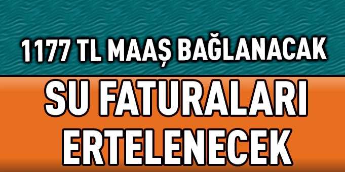 TBMM Su faturalarını 3 ay erteledi! 