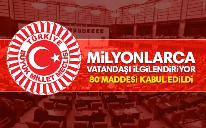 Torba Kanunun 80 maddesi, kabul edildi