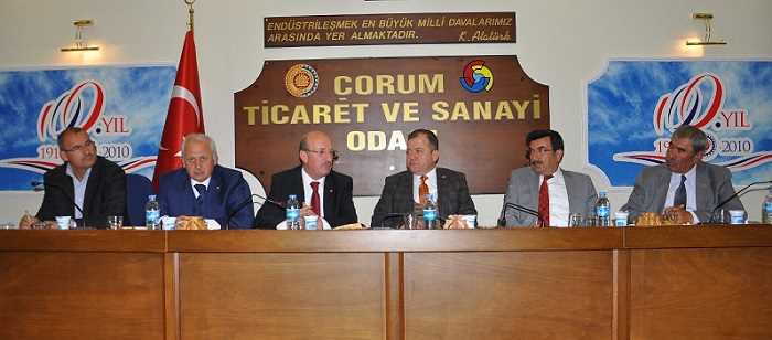 TSO VE BORSA ÇORUM’UN SORUNLARI İÇİN BİR ARAYA GELDİ