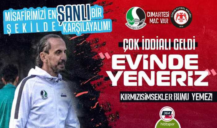 Tuncay Şanlı Çorum FK'yı Evinde Yeneceğiz!