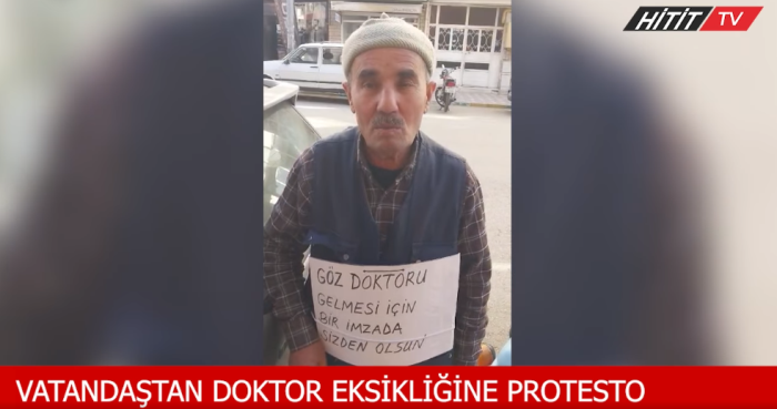 Vatndaş Göz Doktoru Eksikliğine Dövizle Tepki Gösterdi