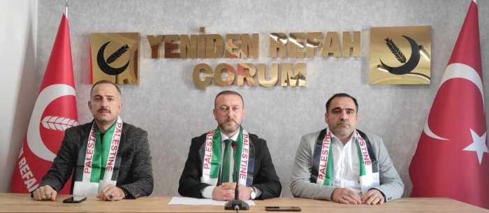  Y. Refah Partisi Özgür Filistin için meydanlara iniyor!