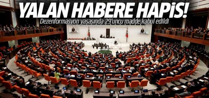 Yalan habere 3 Yıl Hapis Cezası Geliyor!
