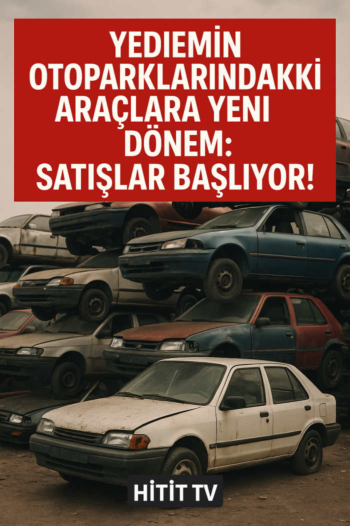  Yediemin Otoparklarındaki  Hurda Araçlar İçin Yeni Dönem! 