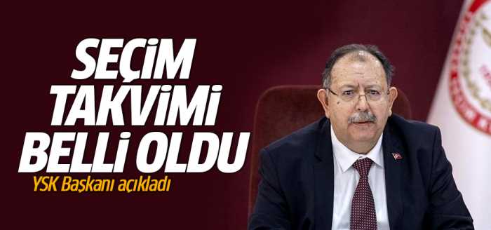YSK'nın Seçim Takvimi Belli oldu