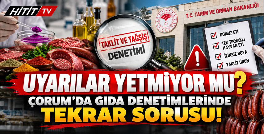 Çorum'da Gıdada Denetimlerinde  İzinsiz Boya …