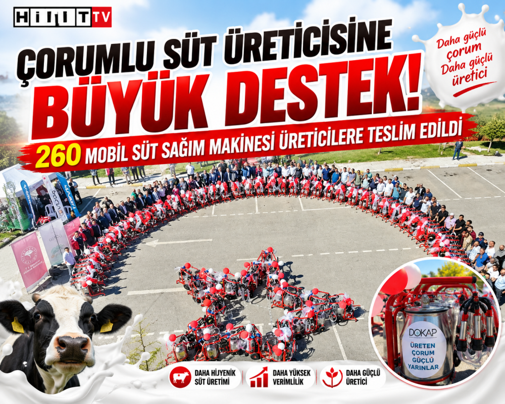 Çorum’da Süt Üreticisine 6,4 Milyon TL’lik De…