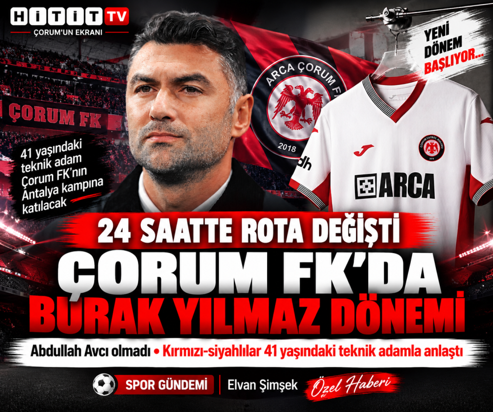 Çorum FK’da 24 Saatte Değişen Rota Yeni dönem…