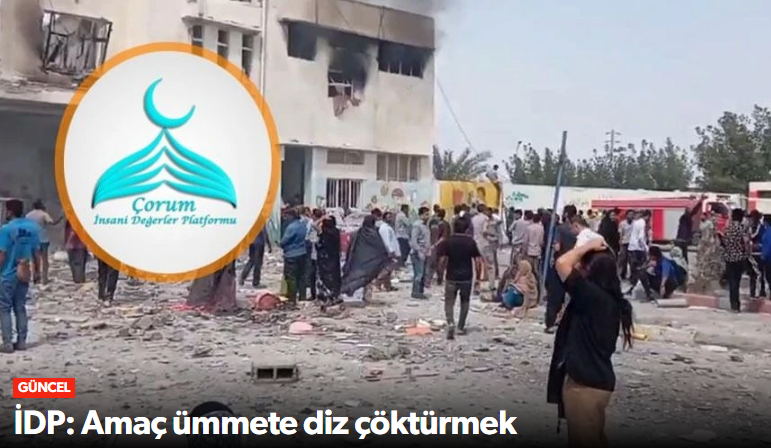 Çorum İDP'den "ABD ve İsrail’e Sert Tepki"