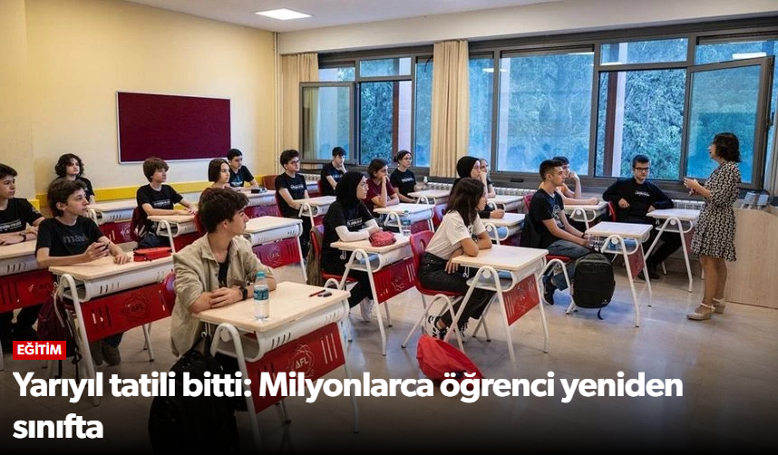 Okullarda İkinci Dönem Pazartesi Günü Başlıyo…
